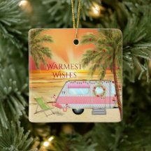 Natal personalizado de Camper Beach do RV