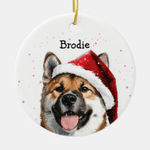 Natal personalizado do Akita