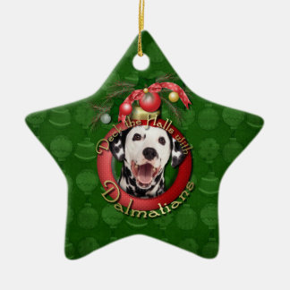 Ornamento De Cerâmica Natal - plataforma os salões - Dalmatians