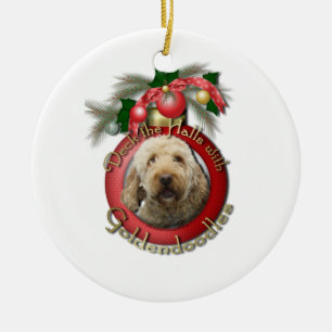 Ornamento De Cerâmica Natal - plataforma os salões - Goldendoodles