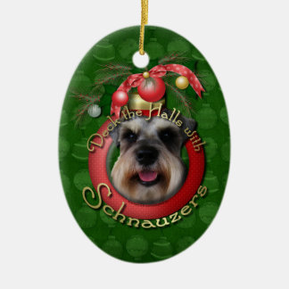 Ornamento De Cerâmica Natal - plataforma os salões - Schnauzers