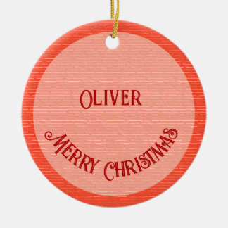 Ornamento De Cerâmica Natal Positivo Vermelho e Verde Viba Natal