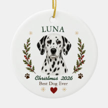 Natalina Personalizada de Cachorro Dalmatino