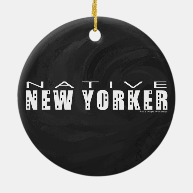 Ornamento De Cerâmica Native New Yorker black (Traseira)