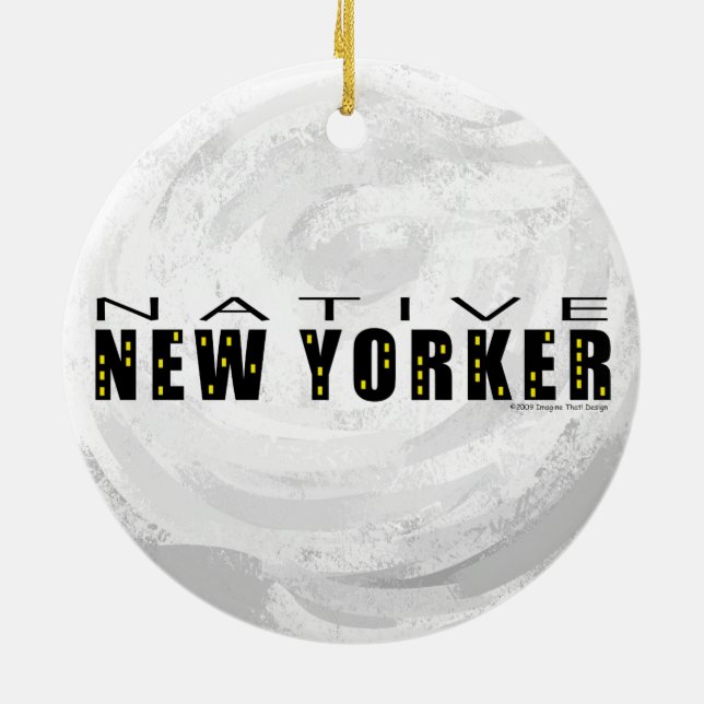 Ornamento De Cerâmica Native New Yorker black (Traseira)