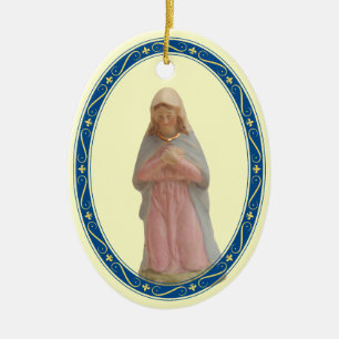 Ornamento De Cerâmica Natividade Mary