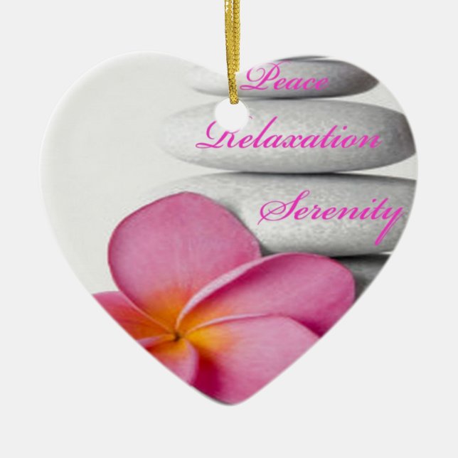 Ornamento De Cerâmica Natureza dos termas do zen (Frente)