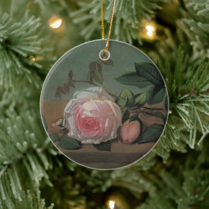 Ornamento De Cerâmica Natureza Morta Flores em uma Cornija por Otto Otte