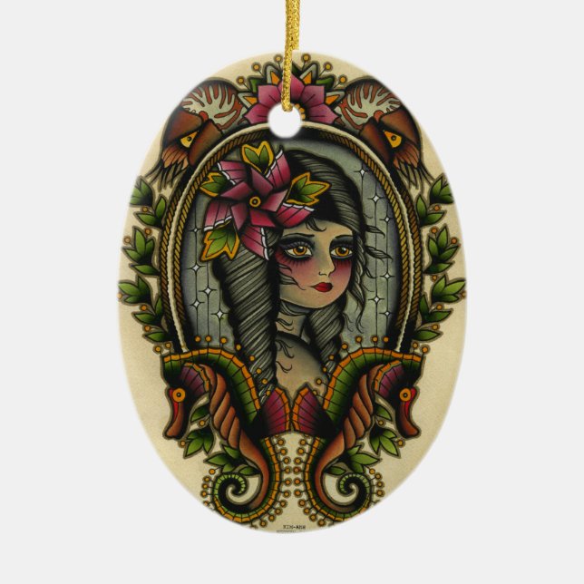 Ornamento De Cerâmica nautilus (Frente)