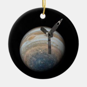 Ornamento De Cerâmica Nave espacial Juno no Planeta Júpiter