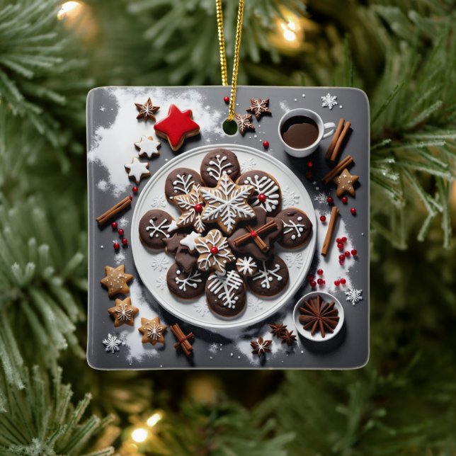 Ornamento De Cerâmica Navidad 1 - 001 (Árvore)