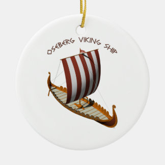 Ornamento De Cerâmica Navio de Oseberg Viking