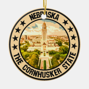 Ornamento De Cerâmica Nebraska