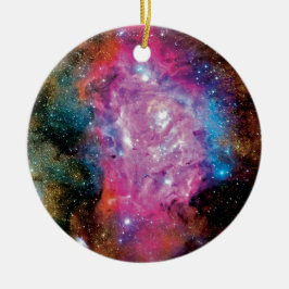 Ornamento De Cerâmica Nebulosa de Emissão da Lagoa Nuvem Interestelar Fo