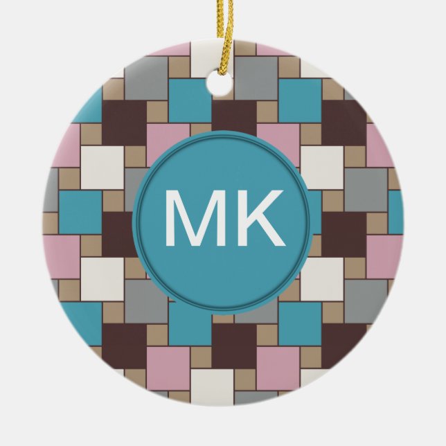 Ornamento De Cerâmica Néctar Rosa Elegante (Frente)