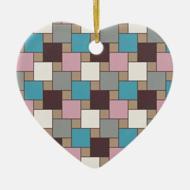 Ornamento De Cerâmica Néctar Rosa Elegante (Frente)