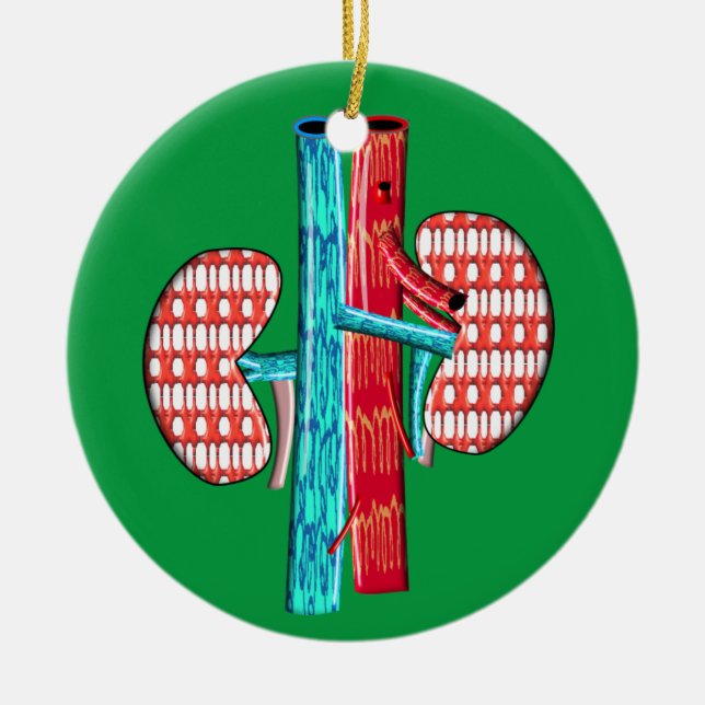 Ornamento De Cerâmica Nefrologia Artsy Design (Frente)
