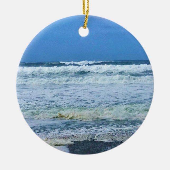 Ornamento De Cerâmica Nelscott Reef, Lincoln City, Oregon (Frente)