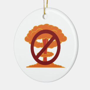Ornamento De Cerâmica Nenhum símbolo de nukes