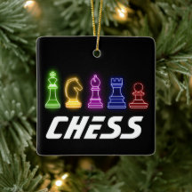 Neon Lights Chess Pizes Chess King Natal
