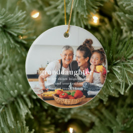Ornamento De Cerâmica Neta | Presente de Natal com Foto