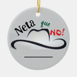 Ornamento De Cerâmica Neta que Não!