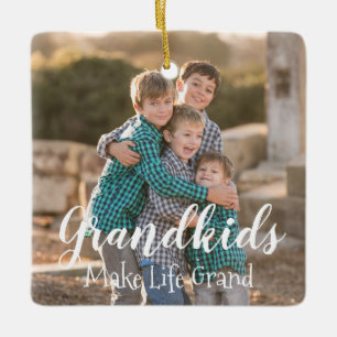 Ornamento De Cerâmica Netos tornam a vida grandiosa