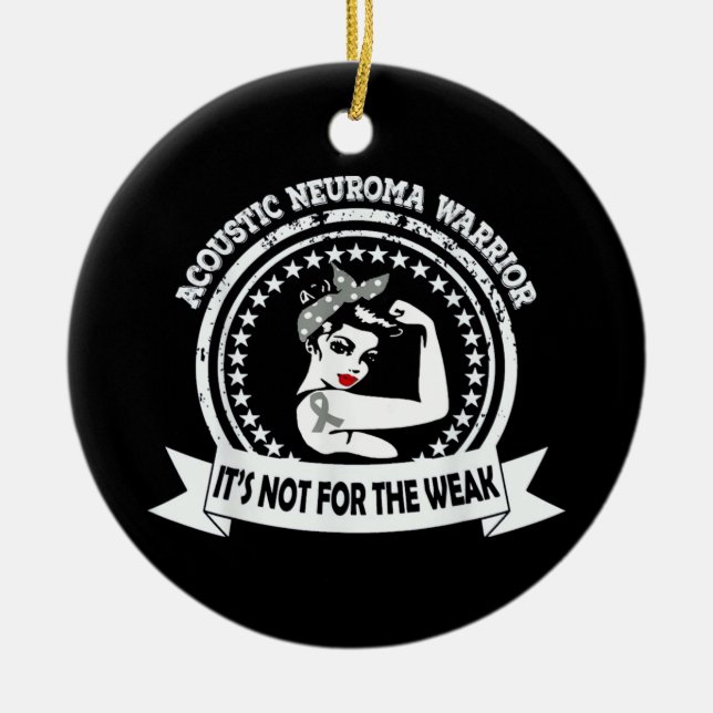 Ornamento De Cerâmica Neuroma acústica ininterrupta (Frente)