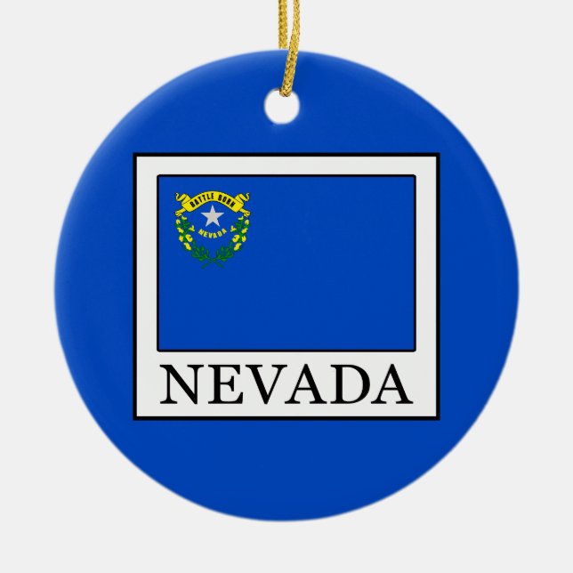 Ornamento De Cerâmica Nevada (Frente)