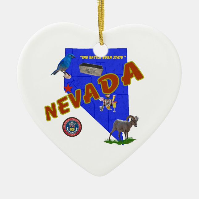 Ornamento De Cerâmica Nevada (Frente)