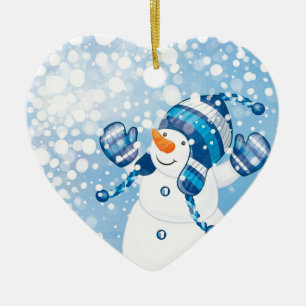 Ornamento De Cerâmica Neve