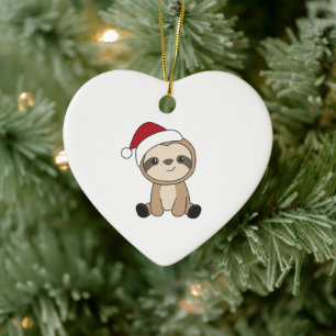 Ornamento De Cerâmica Neve de Natal Lenta Animais de inverno