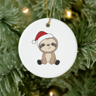 Ornamento De Cerâmica Neve de Natal Lenta Animais de inverno