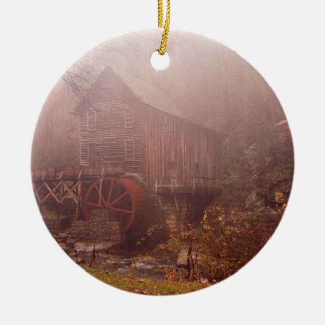 Ornamento De Cerâmica Nevoeiro matinal (Frente)