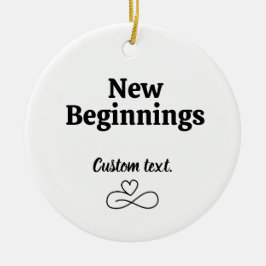 Ornamento De Cerâmica New Beginnings, Divorce Gifts for Her Breakup Xmas