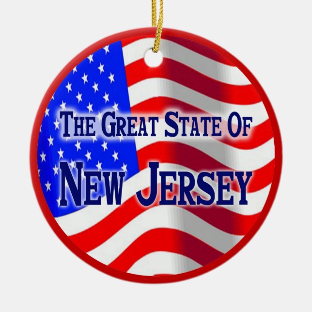 Ornamento De Cerâmica New-jersey (Frente)