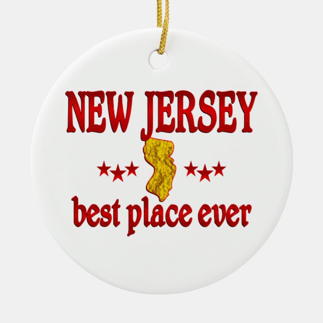 Ornamento De Cerâmica New-jersey melhor (Frente)