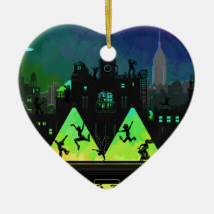 Ornamento De Cerâmica New York Boogie Nights