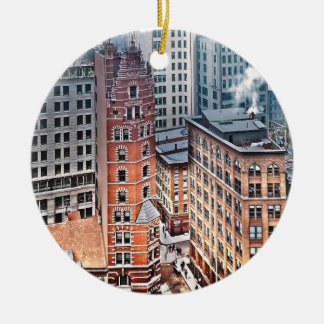 Ornamento De Cerâmica New York NY - Cluster of Skyscrapers c1900