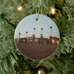 Ornamento De Cerâmica Newport Beach<br><div class="desc">Newport Beach, litoral, califórnia do sul, palmas, crepúsculo, amanhecer, cali, fotografia, explorar</div>