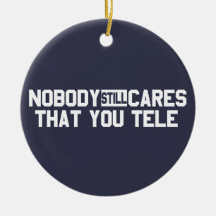 Ornamento De Cerâmica Ninguém Ainda Se Preocupa Com Você