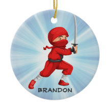 Ninja Boy Design Ornament