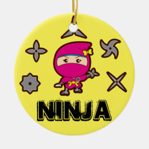 Ornamento De Cerâmica Ninja Girl