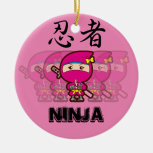Ornamento De Cerâmica Ninja Girl