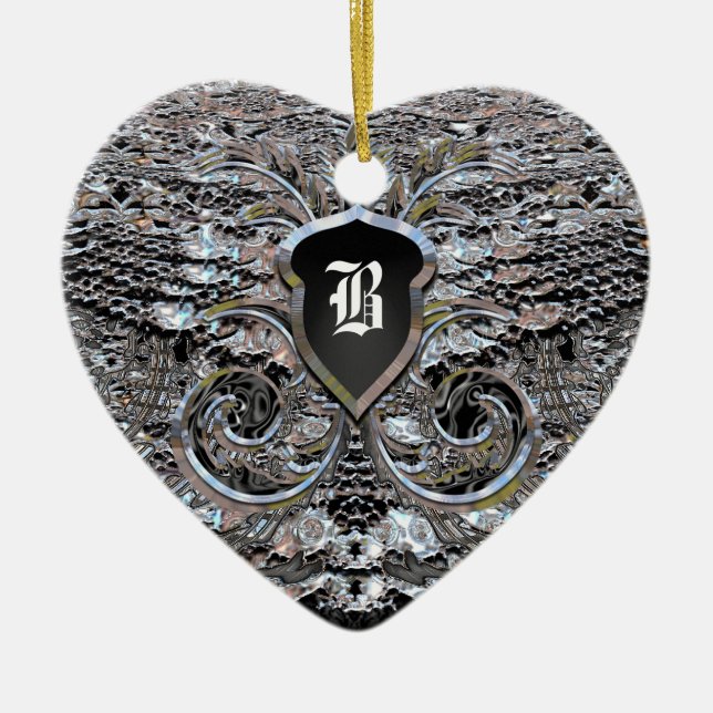 Ornamento De Cerâmica Nivelando o Victorian do Shimmer (Frente)