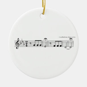 Ornamento De Cerâmica No. 5 da sinfonia de Beethoven