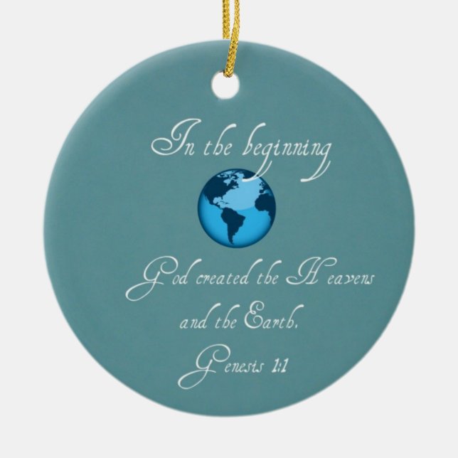 Ornamento De Cerâmica No começo... (Frente)