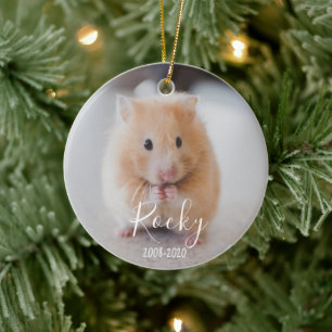 Ornamento De Cerâmica No Loving Memory of Pet, dog cat, galinha, hamster