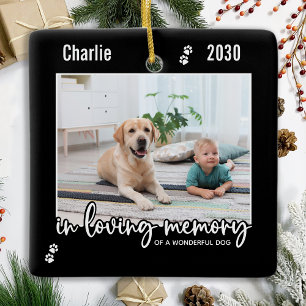 Ornamento De Cerâmica No Loving Memory Pet Memorial Photo