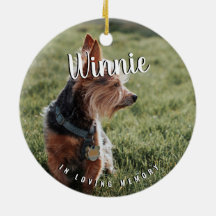 No Loving Memory Photo Pet Keepape Memory Cerâmica